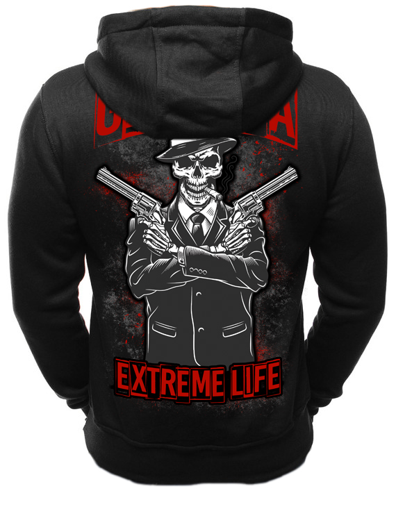 Bluza z kapturem Extreme Life Skull